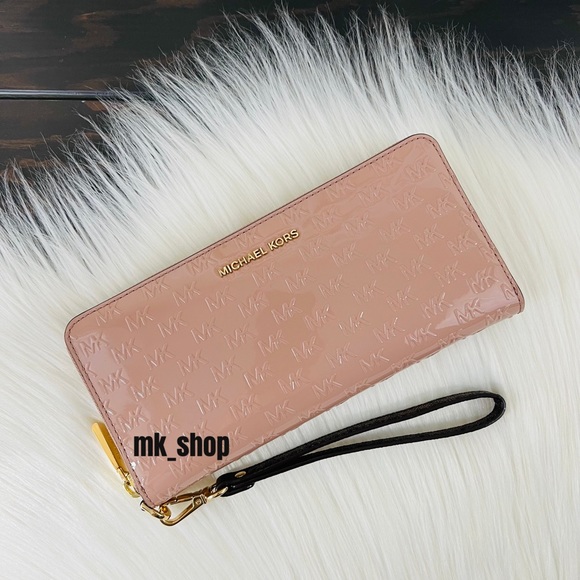 Michael Kors Jet Set Travel Continental Wristlet Wallet - Picture 1 of 15